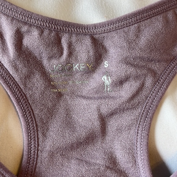 Dusty Purple Like New Jockey Sports Bra Unlined Racer Back Gently Used - Picture 3 of 4